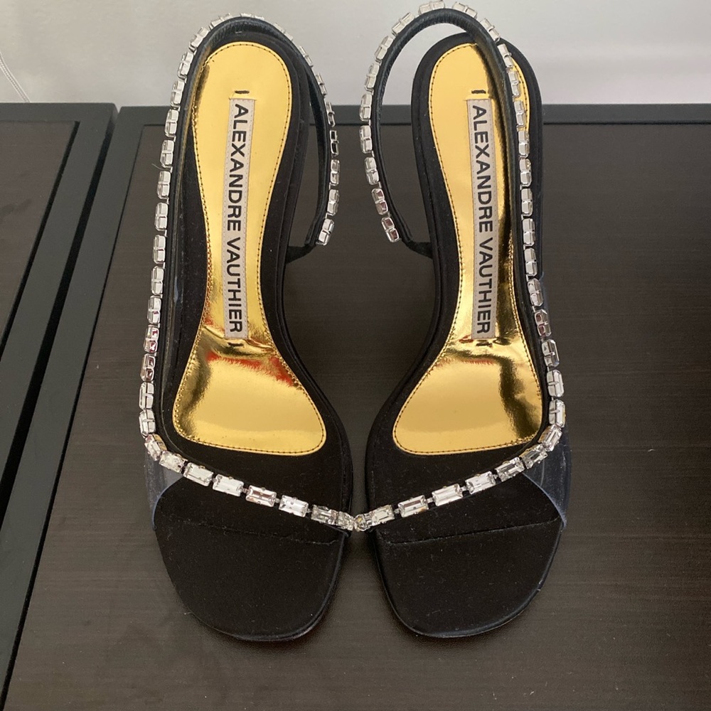 Alexandre vauthier elizabeth slingback black heels